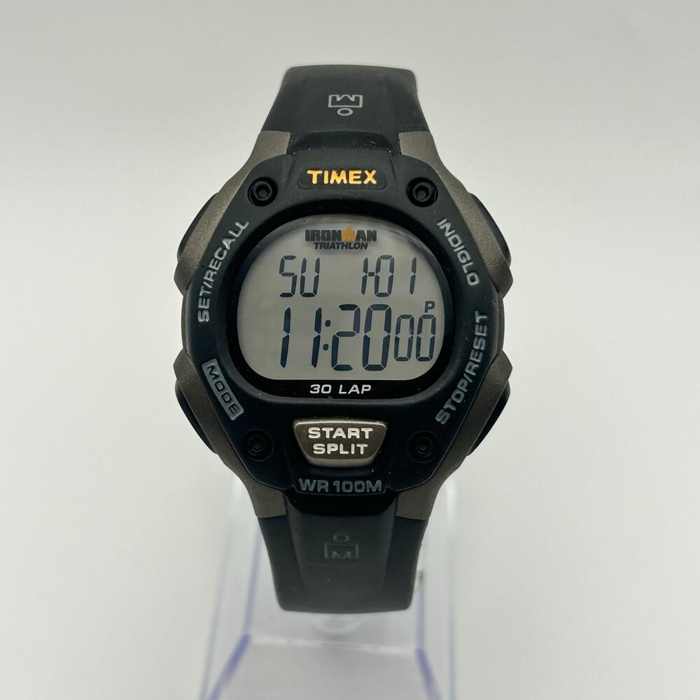 Timex Ironman Classic 30 Men’s Digital Chronograph Watch, Black New Battery